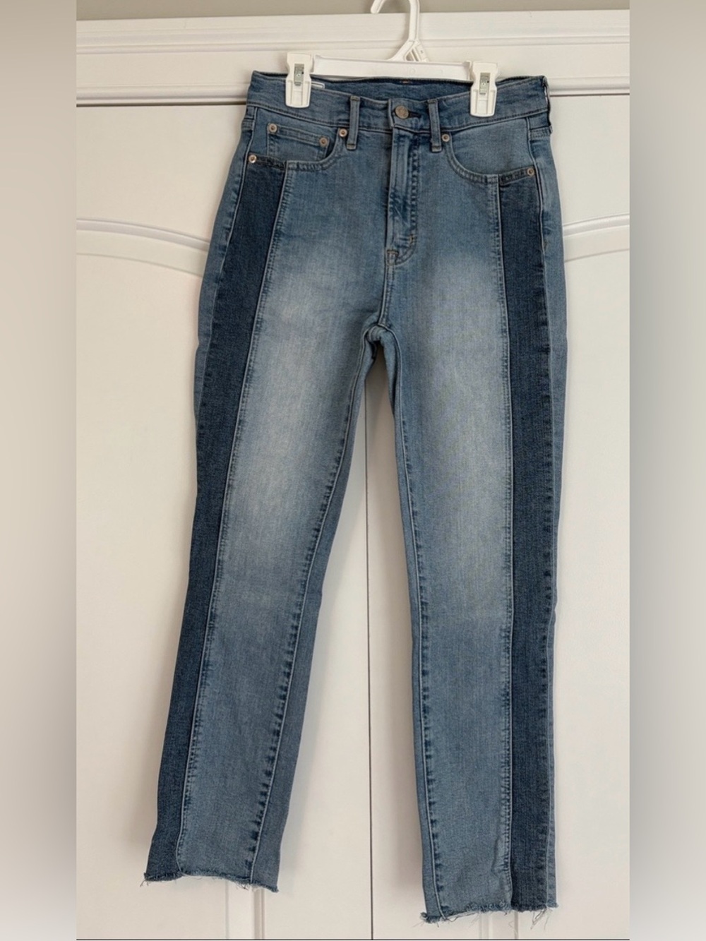 GAP Two-Tone Vintage Slim High Rise Straight Leg Jeans size 14